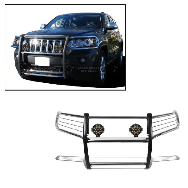2017 Jeep Grand Cherokee Grille Guard Black Horse Off Road