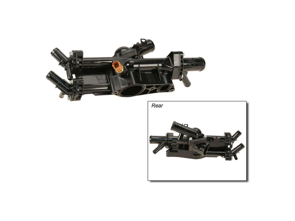 2012 Kia Optima Engine Coolant Thermostat / Water Outlet Assembly 4 Cyl 2.0L Genuine