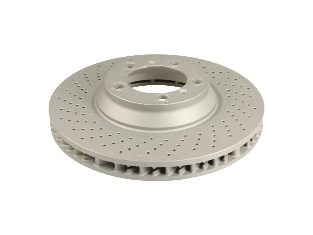 2011 Porsche 911 Disc Brake Rotor  - Front Left Zimmermann Coated
