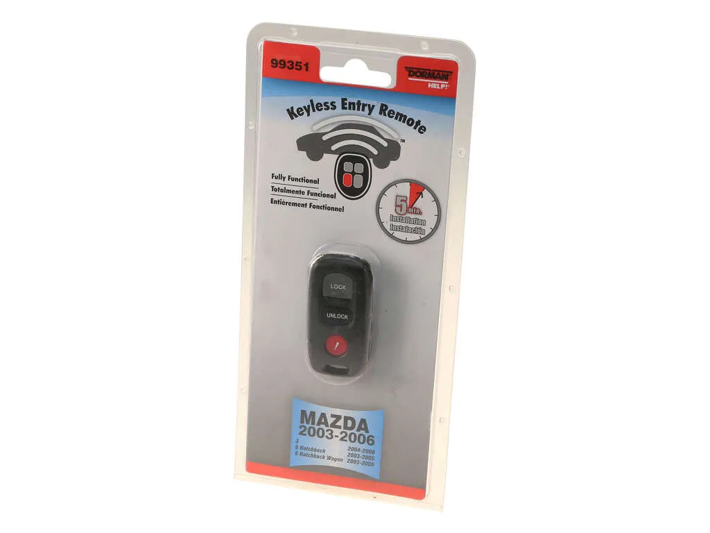 2004 Mazda 3 Keyless Entry Transmitter Dorman