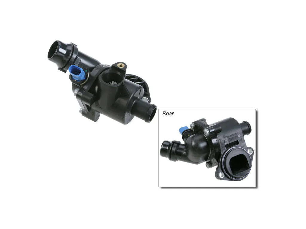 2005 Audi A4 Quattro Engine Coolant Thermostat / Water Outlet Assembly 4 Cyl 1.8L Mahle