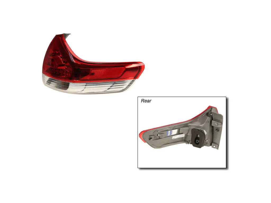 2013 Toyota Sienna Tail Light Assembly  - Right Outer TYC