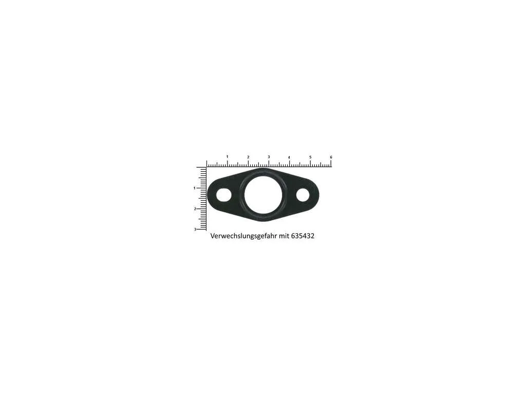 1997 Audi A4 Quattro Turbocharger Drain Gasket 4 Cyl 1.8L Elring