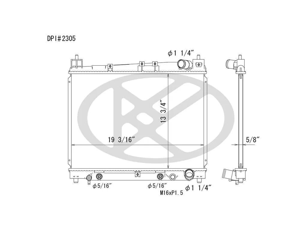 2004 Toyota Echo Radiator Koyo Cooling