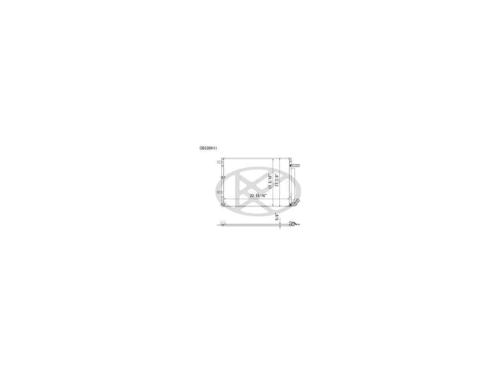 2018 Jeep Cherokee A/C Condenser Koyo Cooling