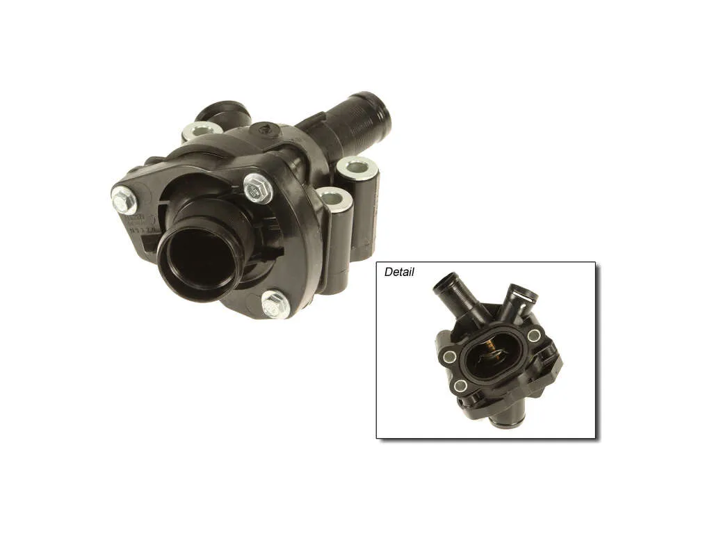 2005 Volvo V50 Engine Coolant Thermostat / Water Outlet Assembly Genuine