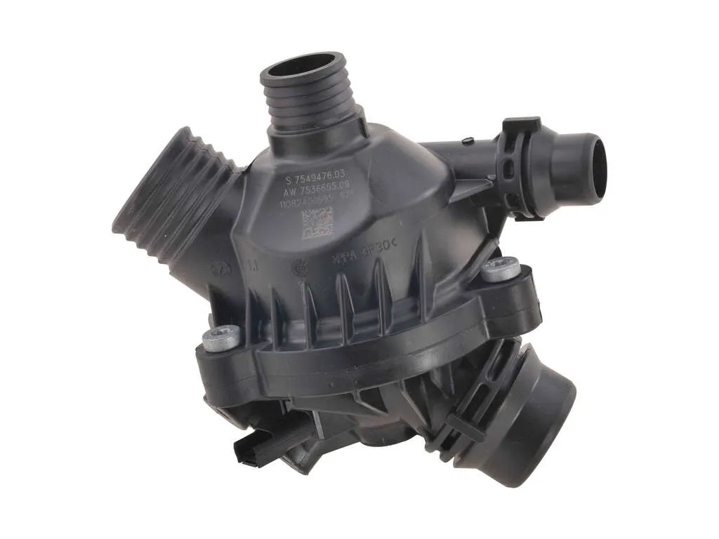 2010 BMW 335i xDrive Engine Coolant Thermostat / Water Outlet Assembly Wahler