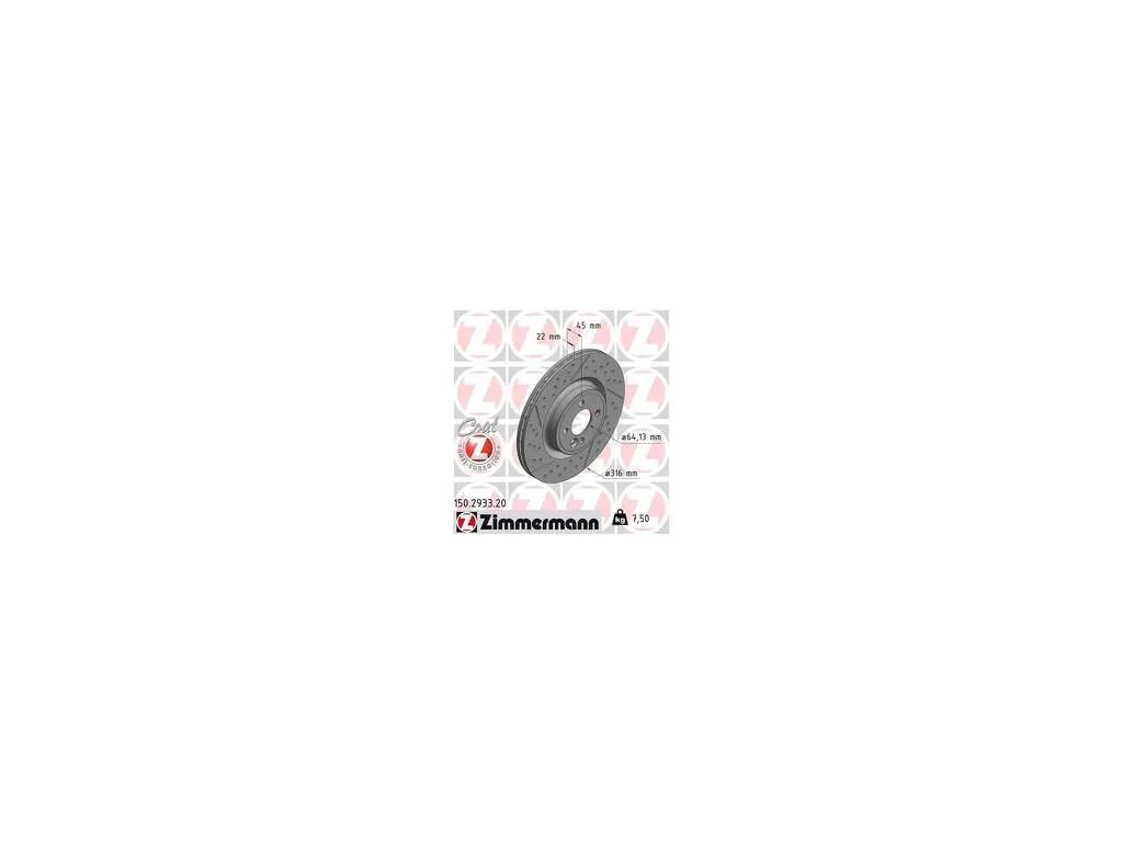 2011 Mini Cooper Disc Brake Rotor  - Front Zimmermann