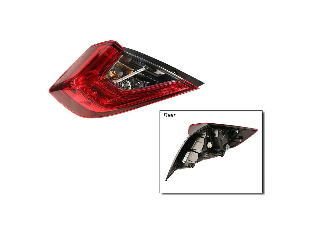 2016 Honda Civic Tail Light Assembly  - Left Outer TYC